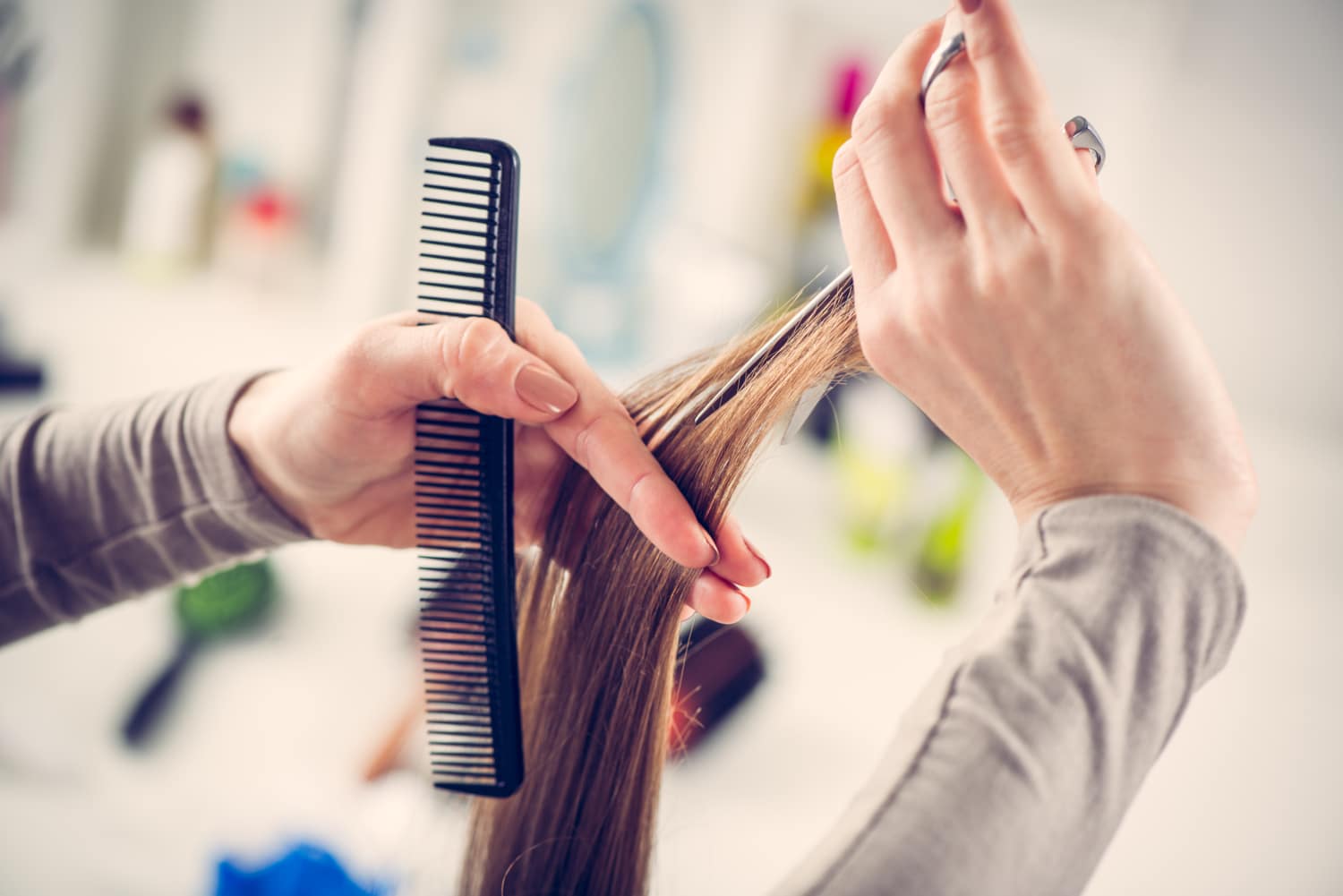 Hellbraune Haarfarbe