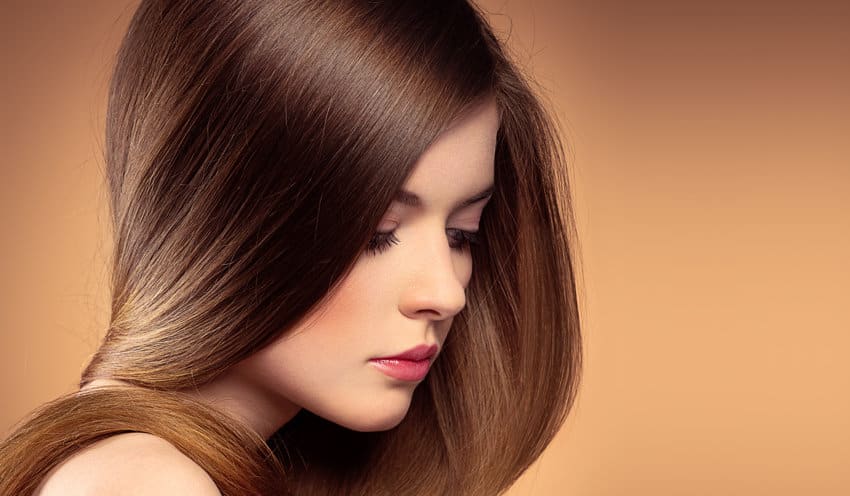 Rotbraune Haarfarbe