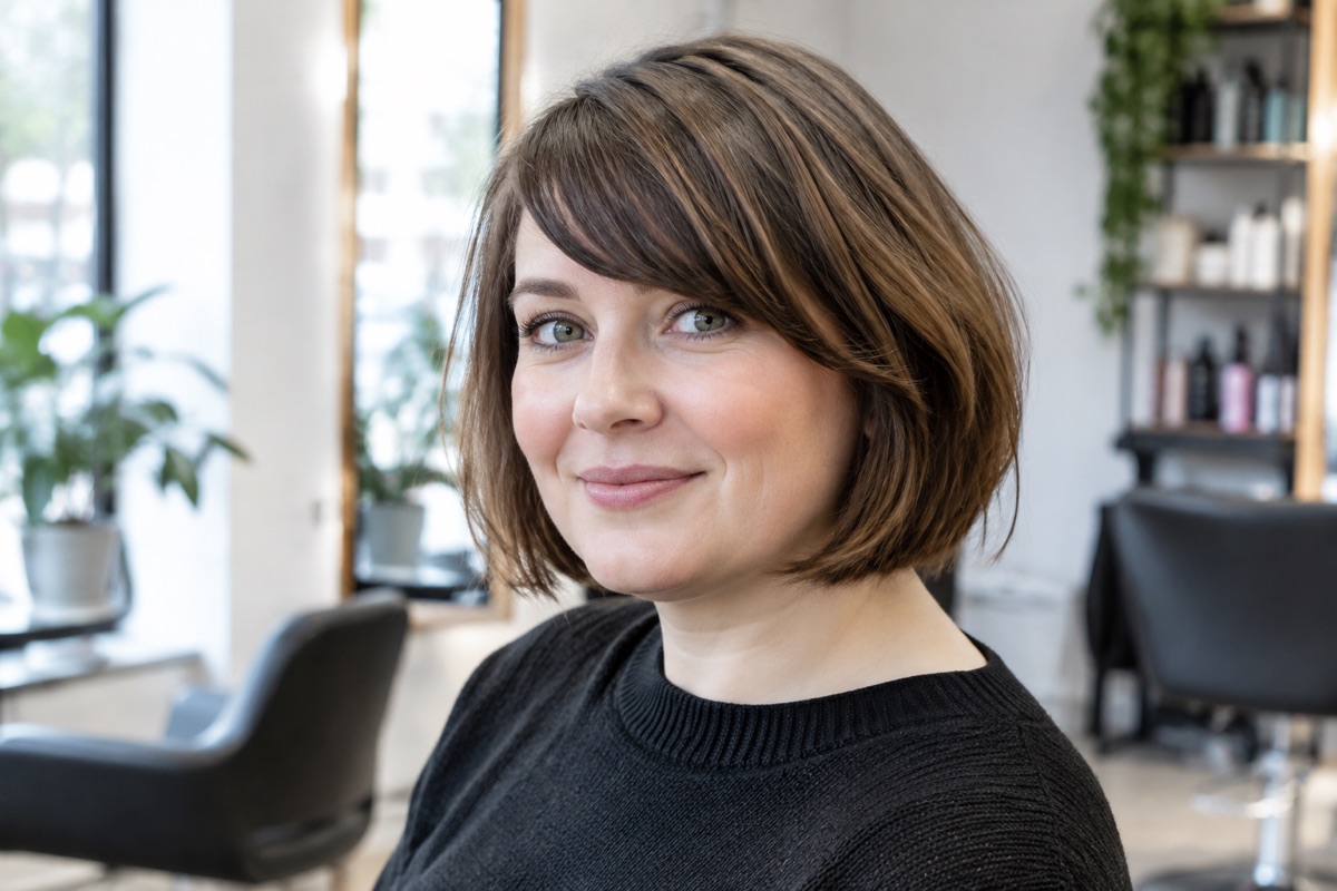 Frisuren für runde Gesichter: Diese Schnitte passen gut